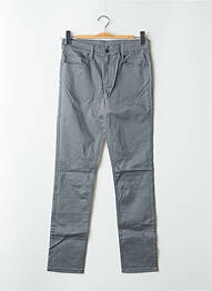 Pantalon slim tissage popeline taille haute gris CHEAP MONDAY femme