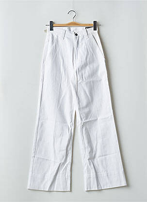 Jean coupe flare taille haute taille haute blanc CHEAP MONDAY femme