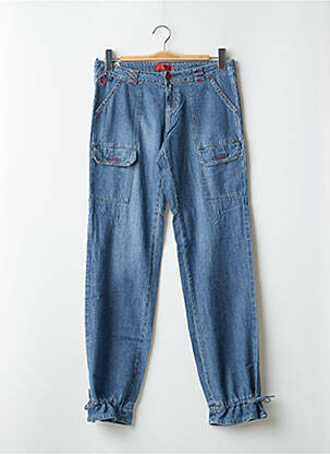 Jeans coupe droite stretch taille basse bleu CIMARRON femme