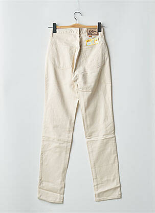 Jeans coupe slim poches taille haute beige CIMARRON femme