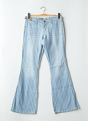 Jean coupe flare stretch taille basse bleu CIMARRON femme