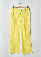 Pantalon droit jaune BE YOU K pour femme seconde vue