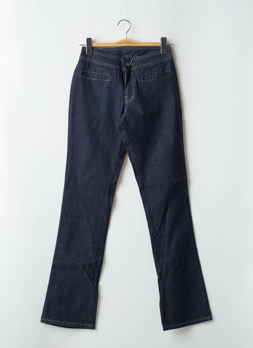 Jeans coupe slim tissage brut taille haute bleu CIMARRON femme