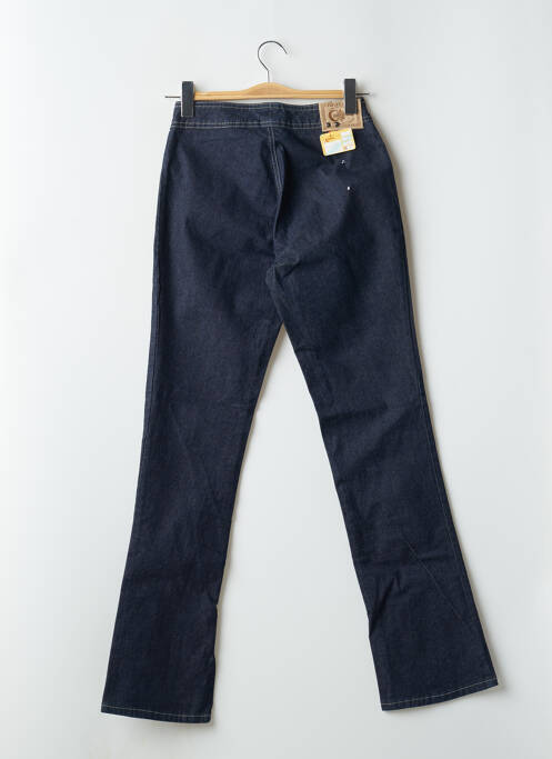 Jeans coupe slim tissage brut taille haute bleu CIMARRON femme