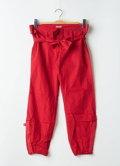 Pantalon 7/8 rouge BE YOU K pour femme