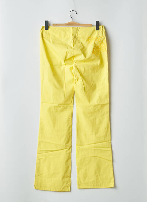 Pantalon droit jaune BE YOU K pour femme