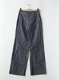 Pantalon flare stretch taille haute bleu TEDDY SMITH femme