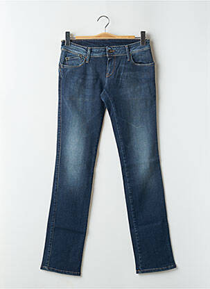 Jeans coupe slim taille basse taille basse bleu TEDDY SMITH femme