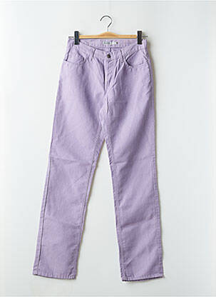 Jeans coupe droite taille normale taille normale violet TEDDY SMITH femme