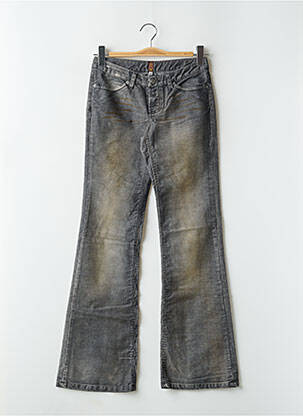 Pantalon flare stretch taille basse gris TEDDY SMITH femme