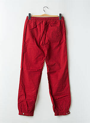 Pantalon droit tissage popeline taille normale rouge TEDDY SMITH homme
