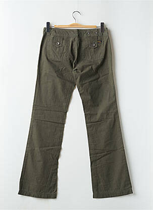 Pantalon flare taille basse taille basse vert TEDDY SMITH femme