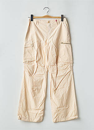 Pantalon cargo coupe droite beige TEDDY SMITH INDUSTRY fille