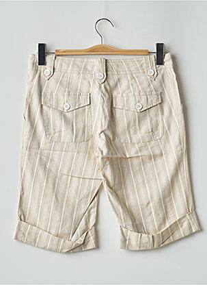 Bermuda tissage popeline taille basse beige 2 TWO femme