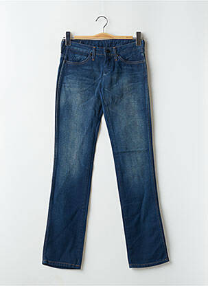 Jeans coupe droite stretch taille basse bleu WRANGLER femme