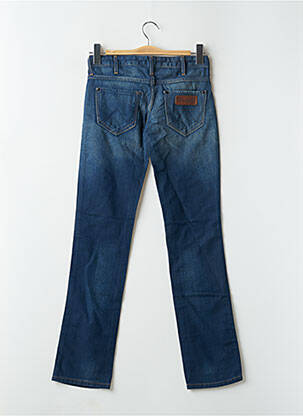 Jeans coupe droite stretch taille basse bleu WRANGLER femme