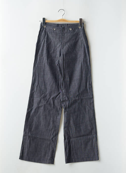 Pantalon flare stretch taille haute bleu TEDDY SMITH femme