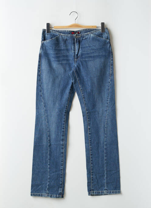 Jeans coupe droite stretch taille normale bleu TEDDY SMITH femme