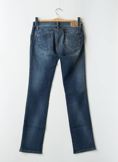 Jeans coupe slim taille basse taille basse bleu TEDDY SMITH femme