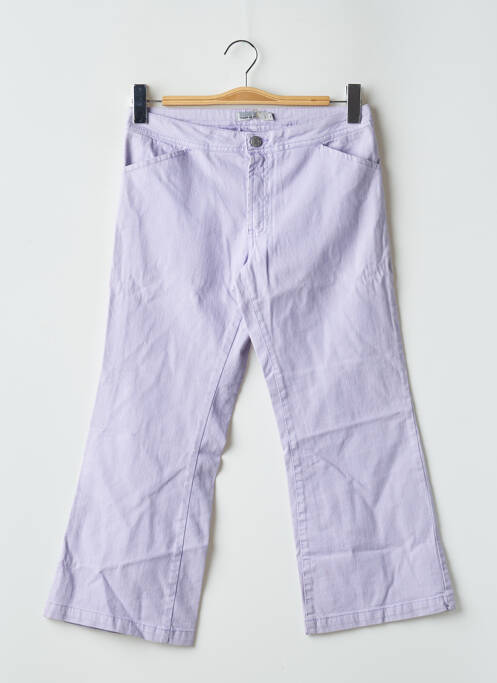 Pantacourt coupe droite taille normale violet TEDDY SMITH femme