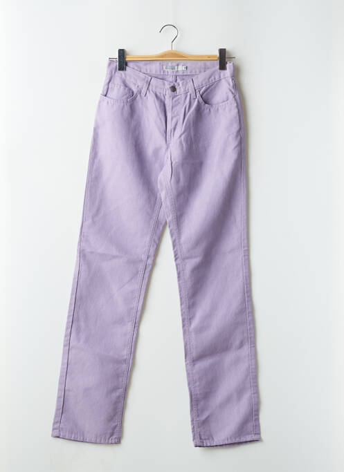 Jeans coupe droite violet TEDDY SMITH pour femme