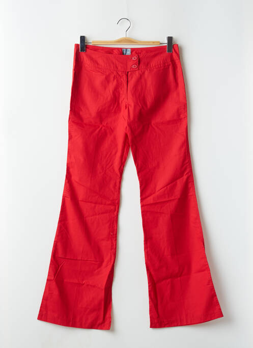 Pantalon flare rouge TIM BARGEOT pour femme