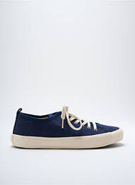 Baskets semelle amovible bout rond bleu EDMMOND STUDIOS homme