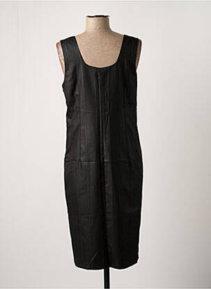 Robe mi-longue sans manche sans manche noir LOLA femme