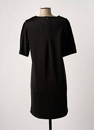 Robe courte fermeture zippée au dos manches courtes noir MOLLY BRACKEN femme