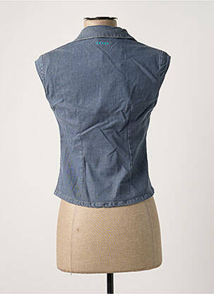 Chemisier coupe cintrée sans manche bleu SCHOOL RAG femme