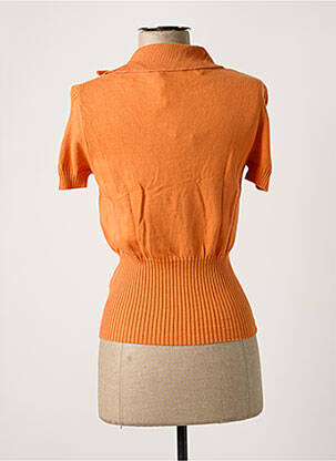 Pull col v manches courtes orange MISS SIXTY femme