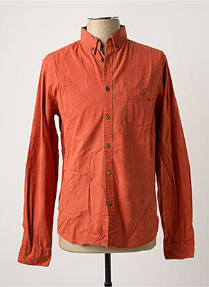 Chemise manches longues manches longues orange SOLID homme
