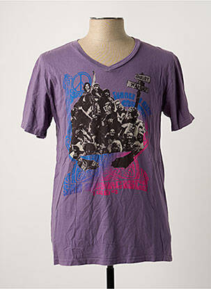 T-shirt violet CALIFORNIAN VINTAGE pour homme