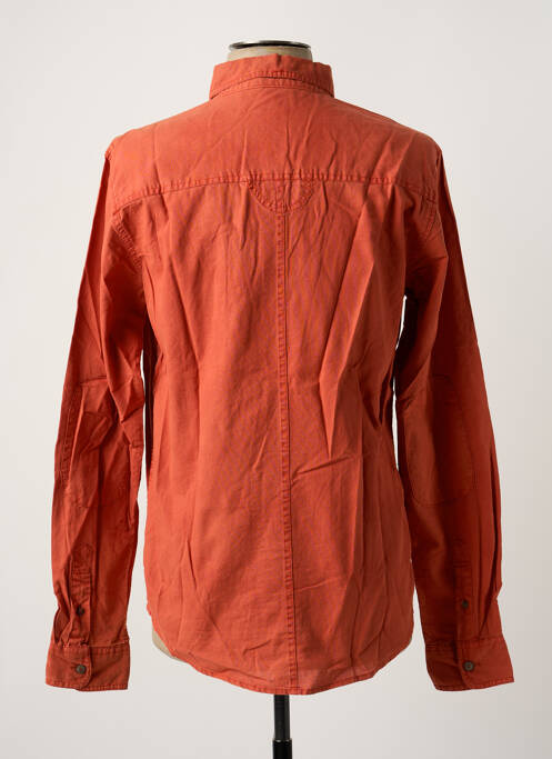 Chemise manches longues orange SOLID pour homme