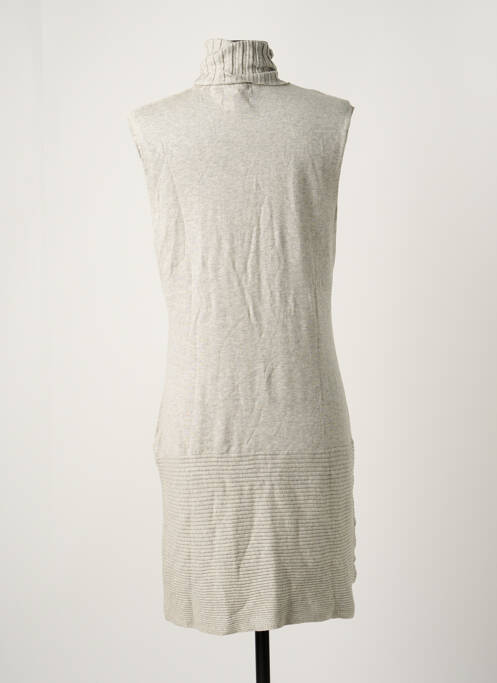 Robe mi-longue gris LINDA & VICTORIA pour femme