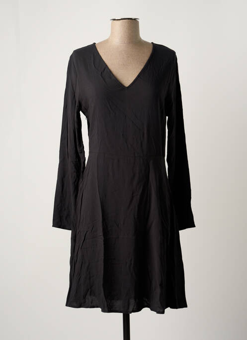 Robe mi-longue noir ICHI pour femme