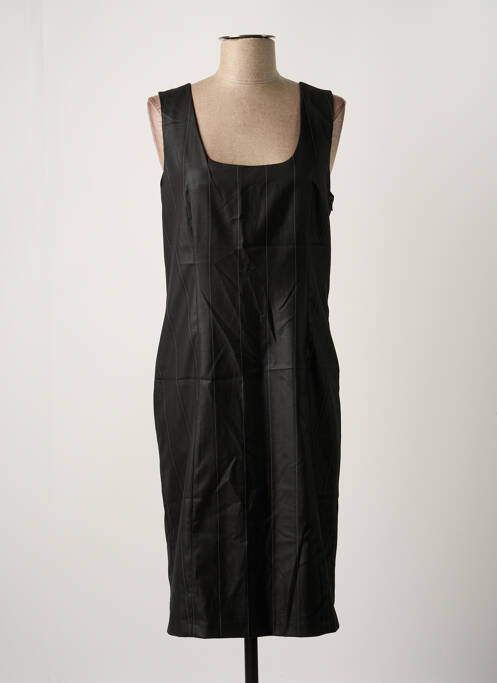 Robe mi-longue noir LOLA pour femme