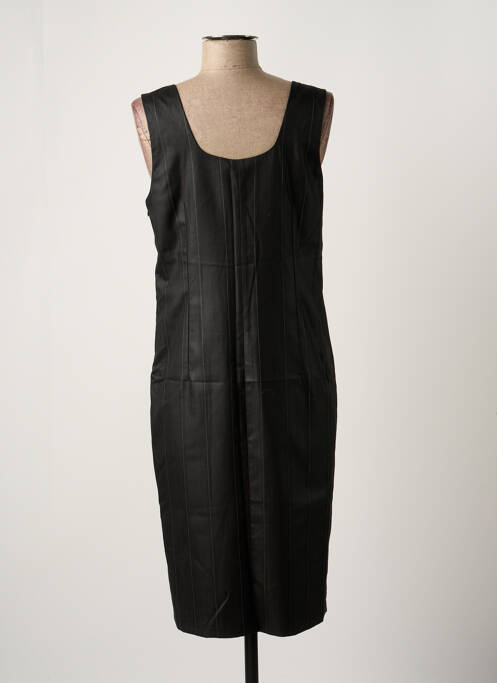 Robe mi-longue noir LOLA pour femme