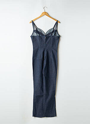 Combi-pantalon fermeture zippée au dos fines bretelles bleu CIMARRON femme