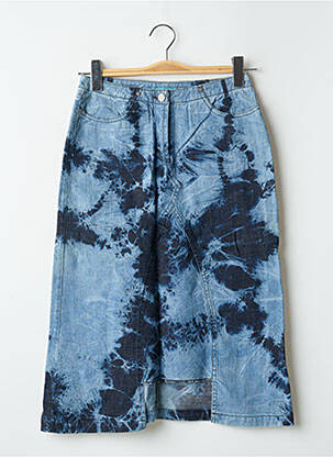 Jupe mi-longue coupe droite bleu SCHOOL RAG femme