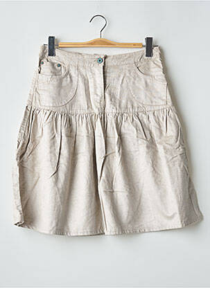 Jupe mi-longue stretch gris APRIL 77 femme