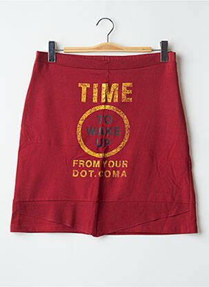 Jupe mi-longue stretch rouge LONSDALE femme