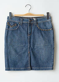 Jupe courte poches bleu TEDDY SMITH femme