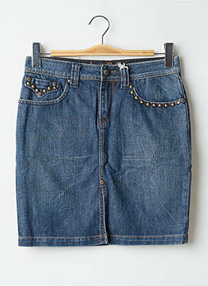 Jupe courte poches bleu TEDDY SMITH femme