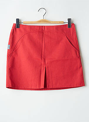 Mini-jupe fermeture zip latéral rouge TIM BARGEOT femme