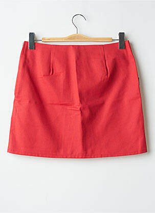 Mini-jupe fermeture zip latéral rouge TIM BARGEOT femme