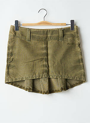 Mini-jupe fermeture zip latéral vert MISS SIXTY femme