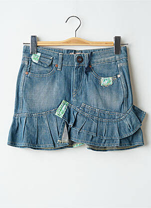 Mini-jupe taille basse bleu SCHOOL RAG femme