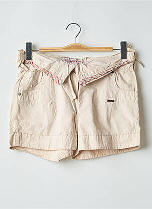 Short coupe droite taille basse beige PEPE JEANS femme