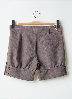 Short fermeture zippée sous rabat boutonné taille basse rose MISS SIXTY femme
